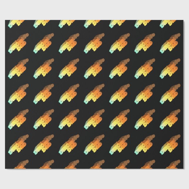 Papel De Regalo Palabras Dinomitas Dad (Superficie plana)