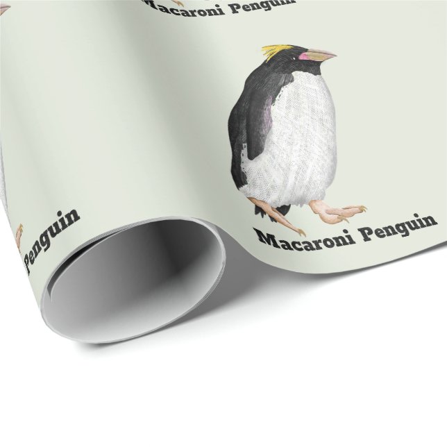 Papel De Regalo Palaeeudyptes Extinct Penguin (Esquina del rollo)