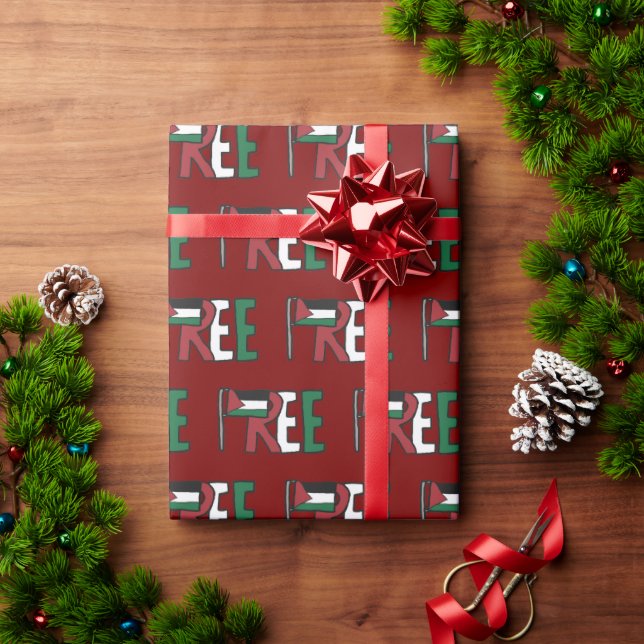 Papel De Regalo Palestina Libre (Regalo de vacaciones)