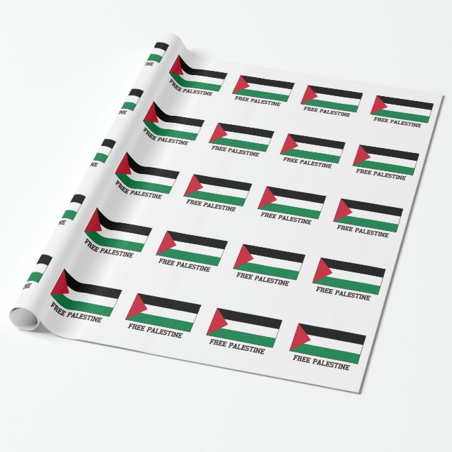 Papel De Regalo Palestina libre (Desenrollado)