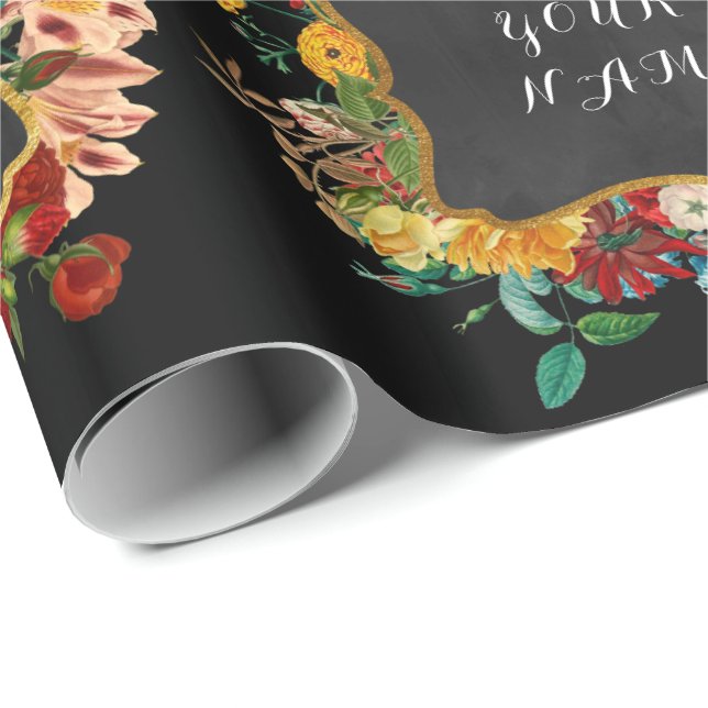 Papel De Regalo Paleta de cambio de nombre personalizada de peones (Esquina del rollo)