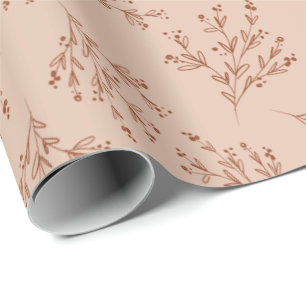 Papel De Regalo Paleta de colores de ramas simples de caída   Chee