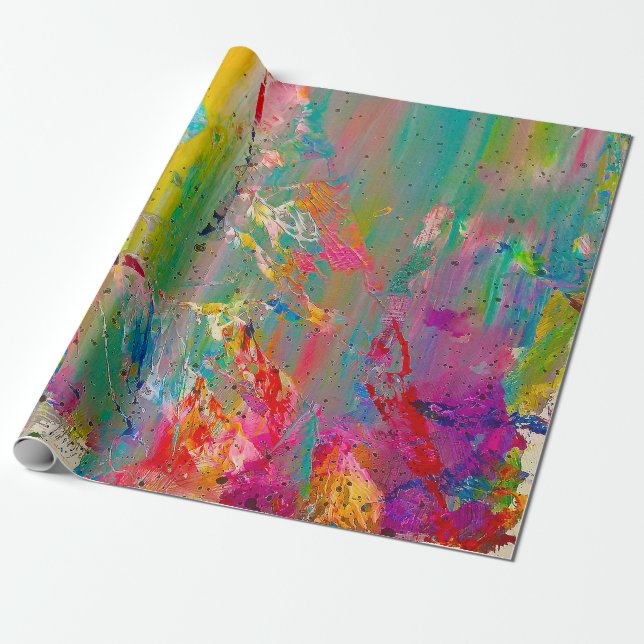 Papel De Regalo Paleta de pintura (Desenrollado)
