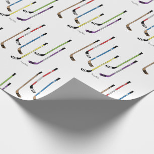 Papel De Regalo Palillos de hockey coloridos