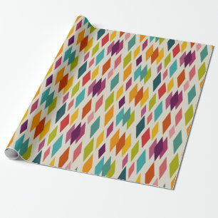 Papel De Regalo Palm Springs Diamonds Patrón moderno de medio sigl
