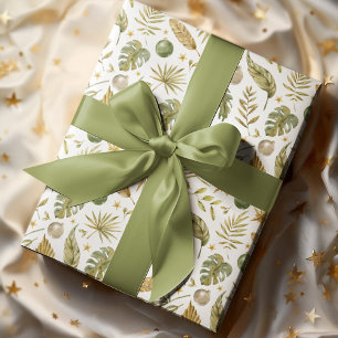 Papel De Regalo Palm Tropical deja Navidades