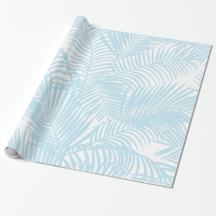 Papel De Regalo Palmera tropical moderna simple de los azules