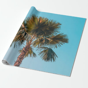 Papel De Regalo Palmera verde