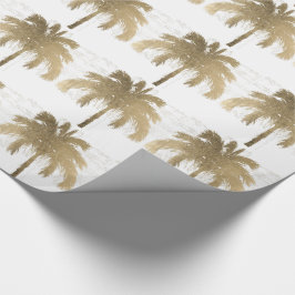 Papel De Regalo Palmeras de oro