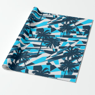 Papel De Regalo Palmeras de surf abstractas