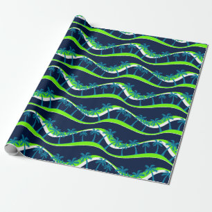 Papel De Regalo Palmeras en ondas