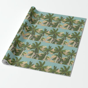 Papel De Regalo Palmeras Reales de Florida