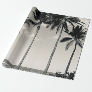 PAPEL DE REGALO PALMERAS TROPICALES EN LA PLAYA