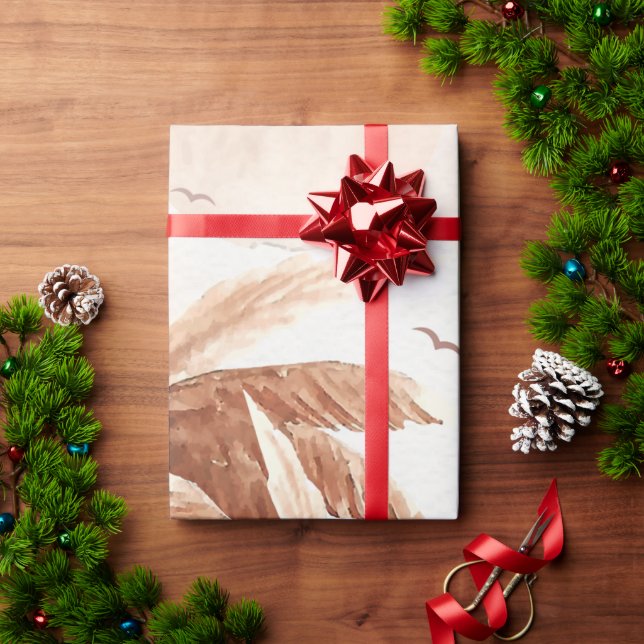 Papel De Regalo Palmeras Tropicales Rústicas (Regalo de vacaciones)