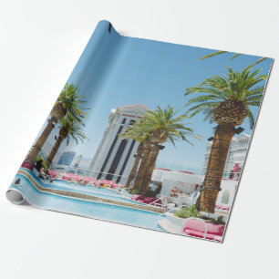 Papel De Regalo Palmeras verdes y marrones