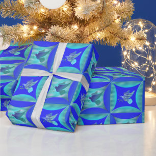 Papel De Regalo Paloma azul en el agujero en la puerta del granero