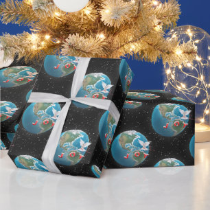 Papel De Regalo Paloma Blanca Con ALEGRÍA En La Tierra