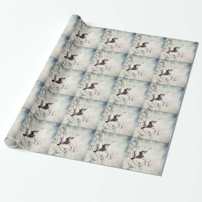 Papel De Regalo Palomas (Desenrollado)