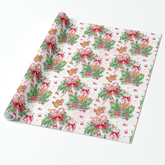 Papel De Regalo Pan de jengibre (Desenrollado)