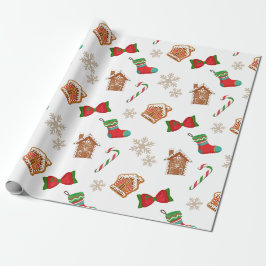 Papel De Regalo Pan de Jengibre de Navidad
