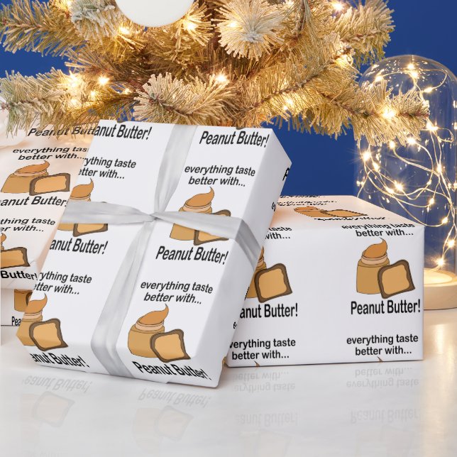 Papel De Regalo Pan de Mantequilla de Maní Comida Ligera (Vacaciones)
