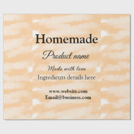 Papel De Regalo Panadería casera hecha con amor agregar texto siti