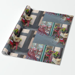 Papel De Regalo Panadería en una cesta de bicicletas a color de So