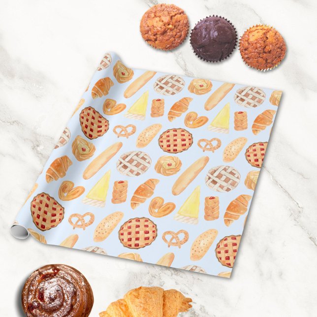 Papel De Regalo Panadería Francesa Pastry Bread Food (Subido por el creador)