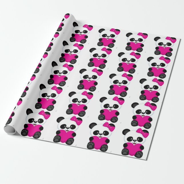 Papel De Regalo Panda (Desenrollado)