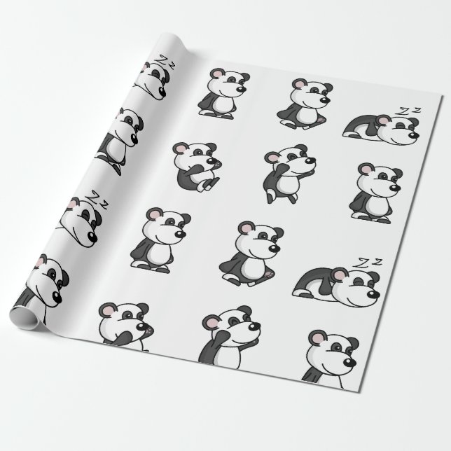 Papel De Regalo panda (Desenrollado)