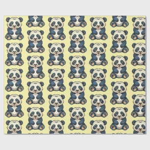 Papel De Regalo Panda gigante
