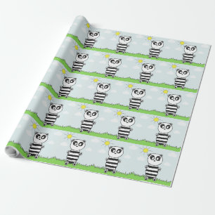 Papel De Regalo Panda Kids