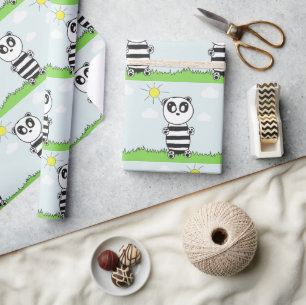 Papel De Regalo Panda Kids