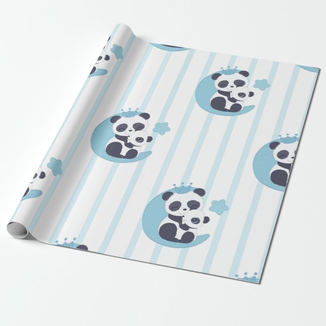 Papel De Regalo Panda Lover | La Vida Es Mejor Con Un Panda (Desenrollado)