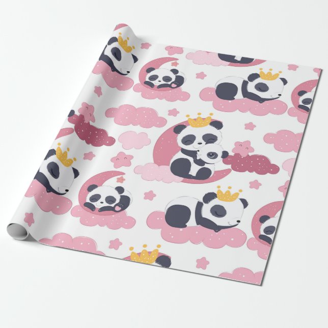 Papel De Regalo Panda Lover | Me Llaman Panda (Desenrollado)