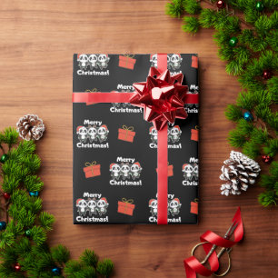 Papel De Regalo Panda Navidades Animales Pandas Feliz Navidad