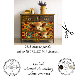 Papel de Regalo Paneles de Cajón Girasol de las Ti