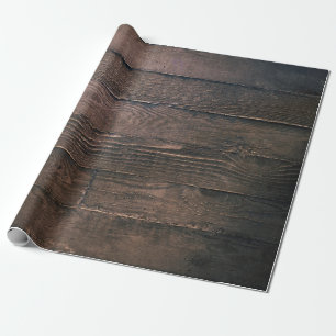 Papel De Regalo Paneles de madera marrón