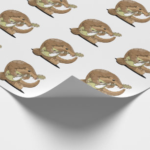 Papel De Regalo Pangolin tocando un mandolina