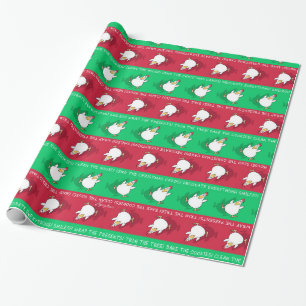 Papel De Regalo PÁNICO CHICKEN de navidades por Sandra Boynton