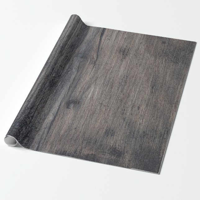Papel De Regalo Panorama de madera marrón (Desenrollado)
