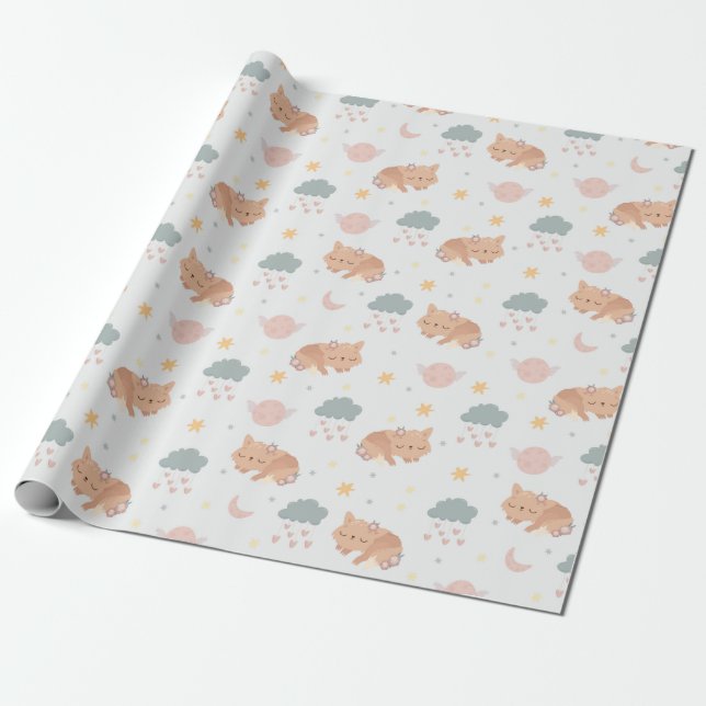 Papel De Regalo Paños durmientes (Desenrollado)