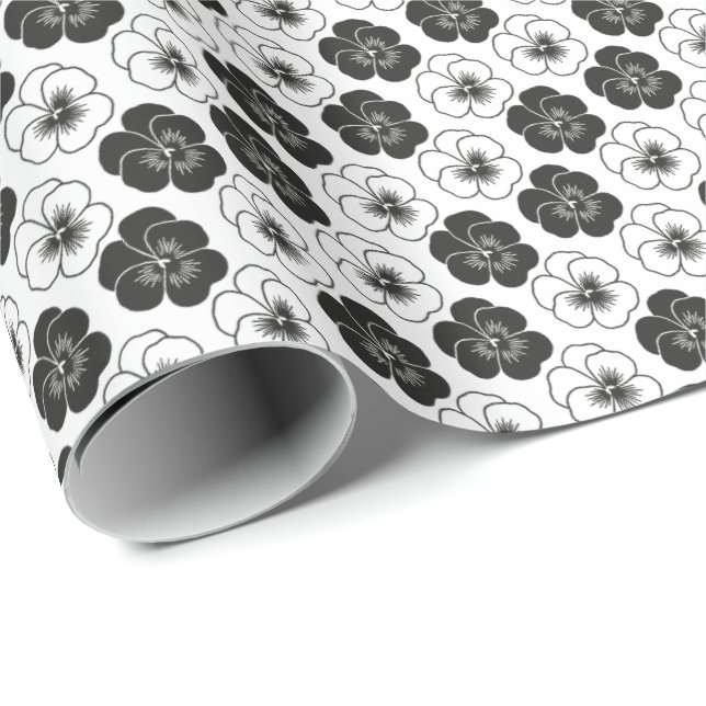 Papel De Regalo Pansies (Esquina del rollo)