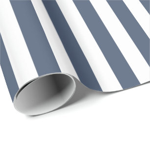 Papel De Regalo Pantalones de mezclilla azules y rayas blancas