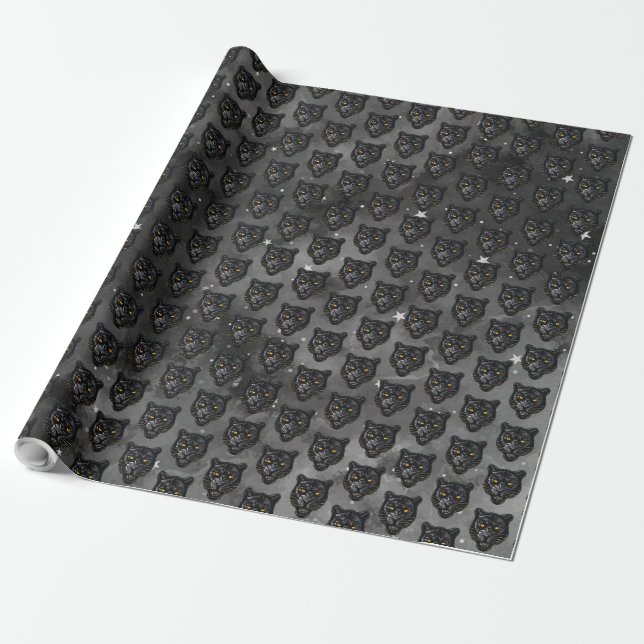 Papel De Regalo Pantera Negra (Desenrollado)