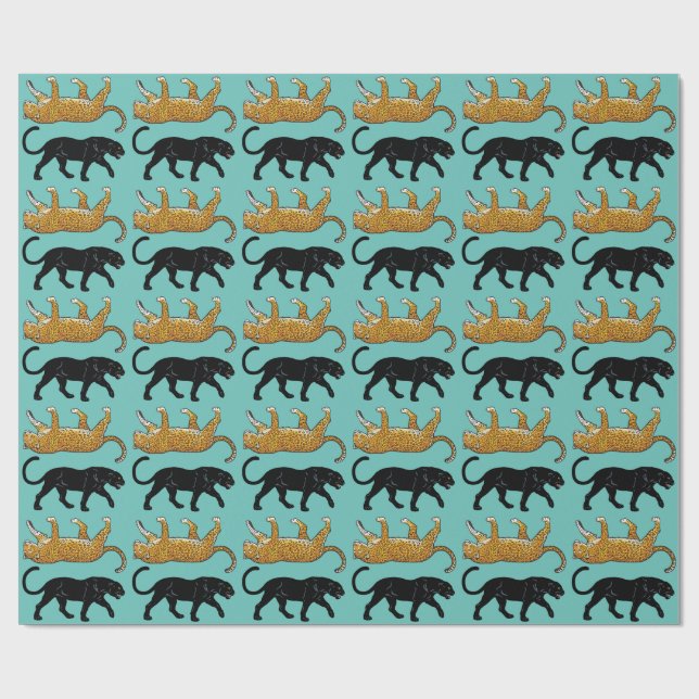 Papel De Regalo pantera negra (Superficie plana)