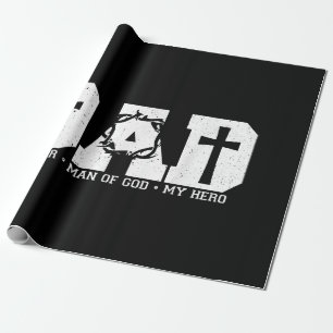 Papel De Regalo Papá Bendito Padre Cruz Cristiano Religioso