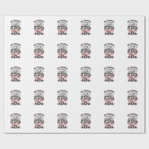 Papel De Regalo Papa de béisbol grabado vintage diseño vectorial_1