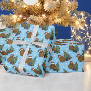 Papel De Regalo Papa de Navidad adorable