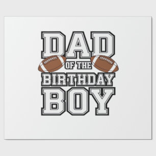Papel De Regalo Papá del niño de cumpleaños Amante del fútbol Fami